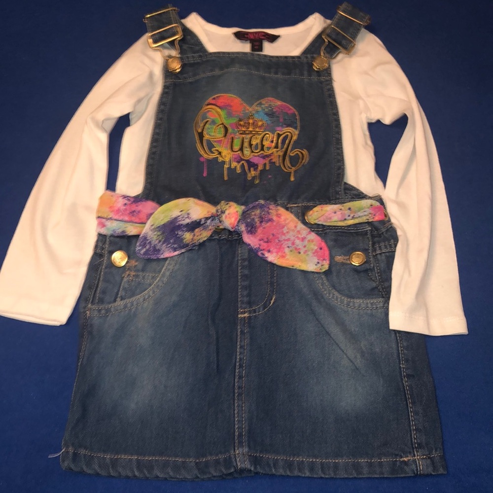 2-pieces Jean Framer-style Skirt Set